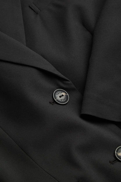 Longline Blazer Coat - Black