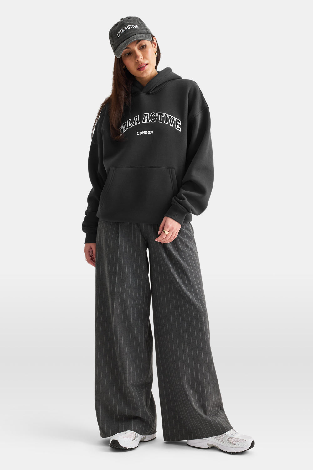TALA Active Applique Hoodie - Vintage Black