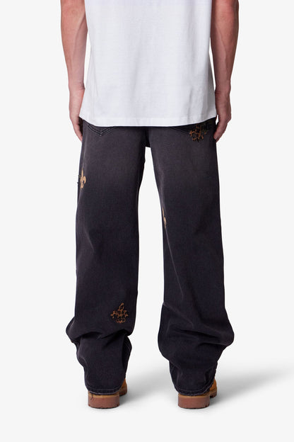 Ultra Baggy Fleur Denim - Black