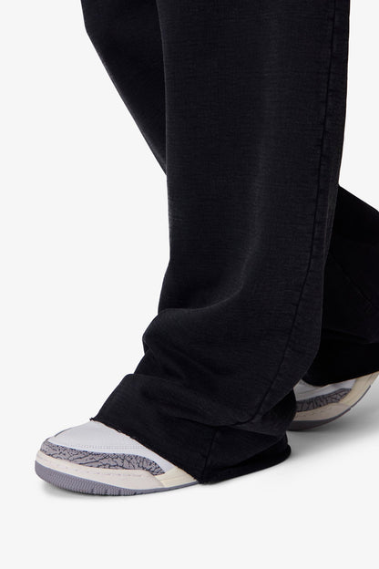 Ultra Baggy Heavy Fleece Sweatpants - Washed Black