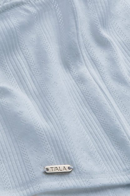 Pointelle Boxer Brief - Baby Blue