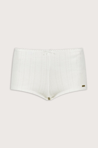 Pointelle Boxer Brief - Ivory