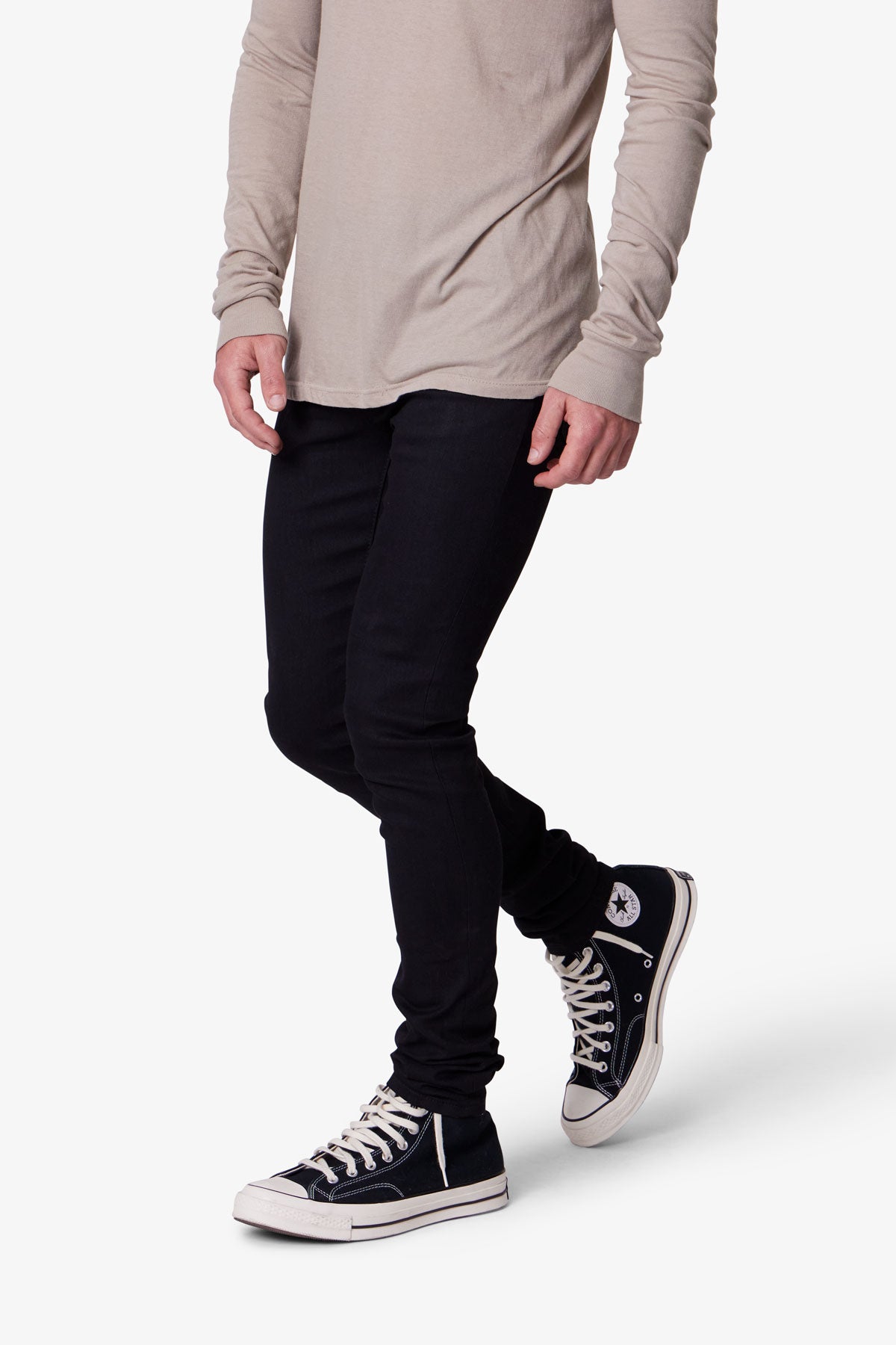 X43 Skinny Denim - Matte Black