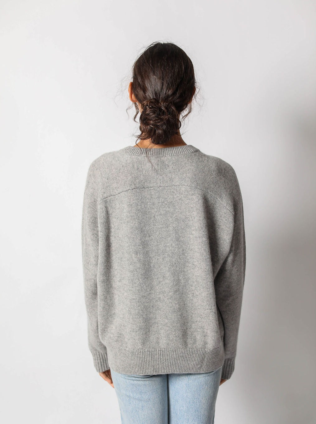 Alicia Cashmere Long Boxy Crew