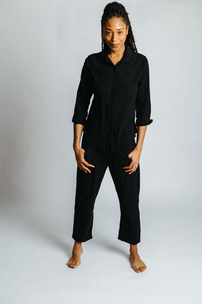 crete l/s button down