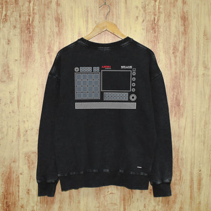 Amiri Distressed Sweatshirt Printed Trendy Pure Cotton