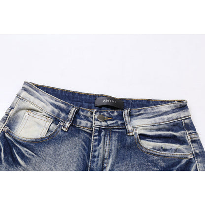 Amiri Jeans Tiger Embroidery Casual Jeans