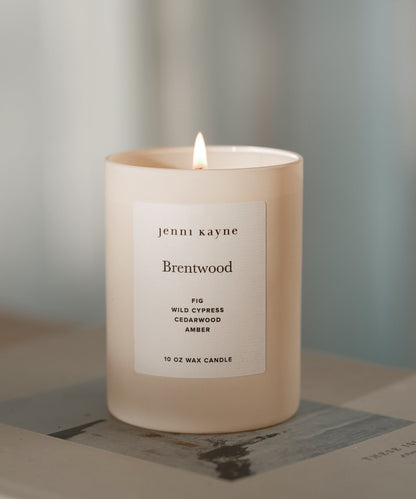 Brentwood Glass Candle