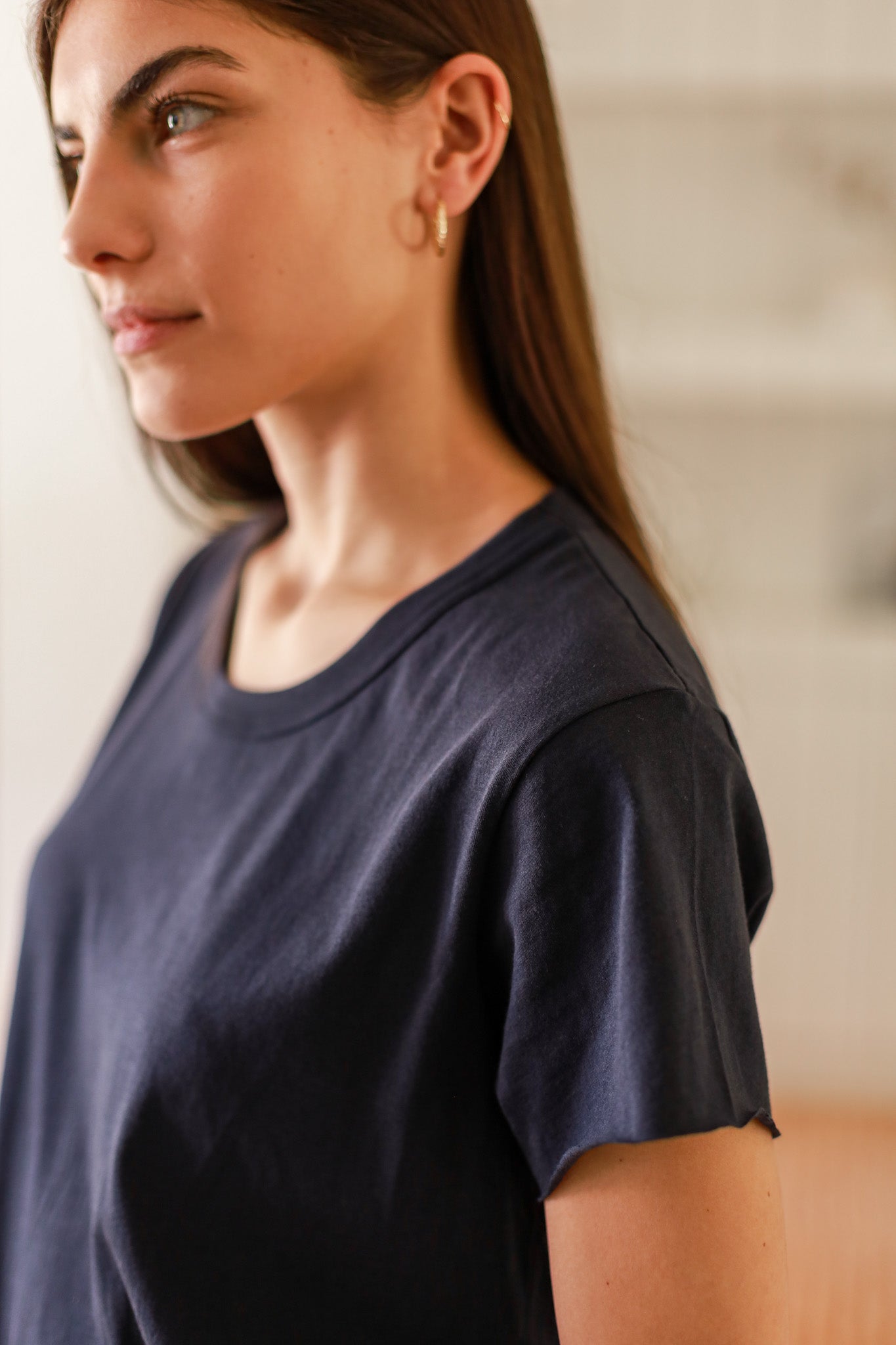 Samantha Raw Edge Tee
