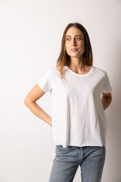 Samantha Raw Edge Tee