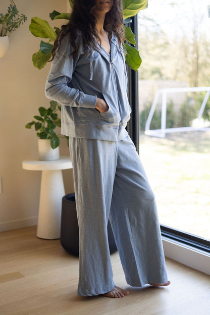 Sale Stella Zip Hoodie in Slub Cotton