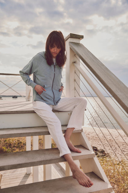 Sale Stella Zip Hoodie in Slub Cotton
